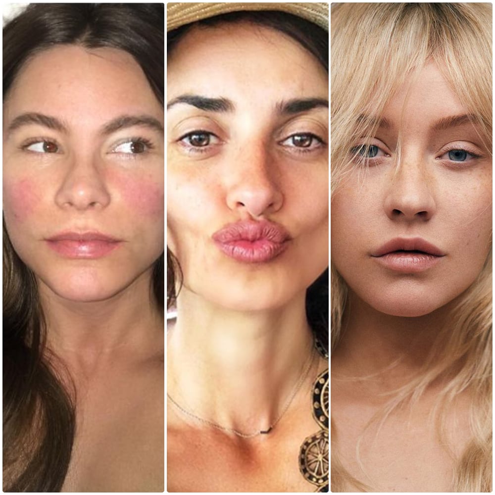 30 celebridades sin maquillaje que mostraron su rostro al natural