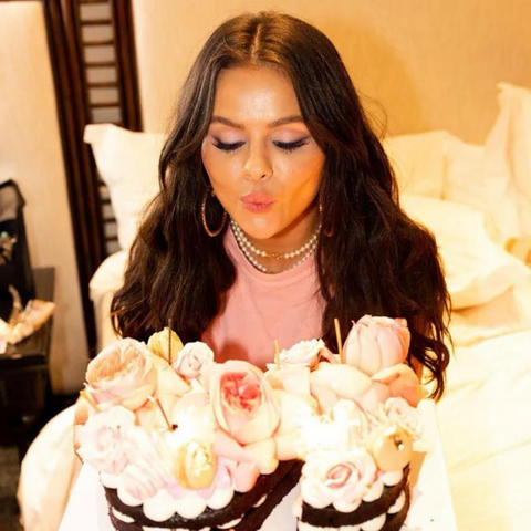 Selena Gomez Blooms in Ankle-Wrapped Stilettos for Her 31st